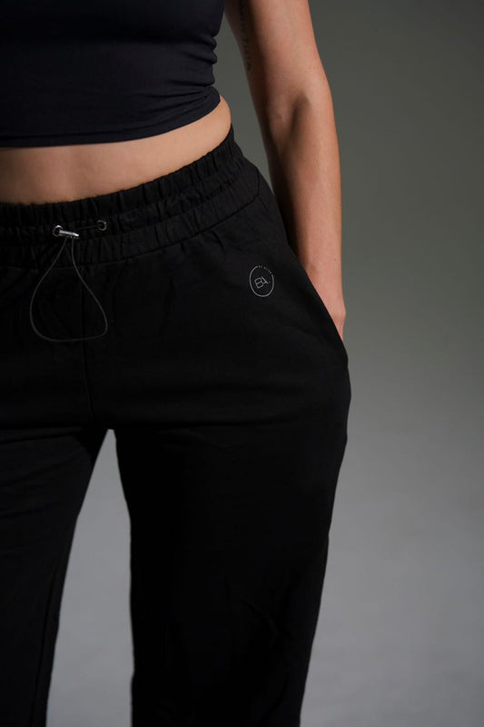 Avery Black Sleeveless Crop High Waist Set