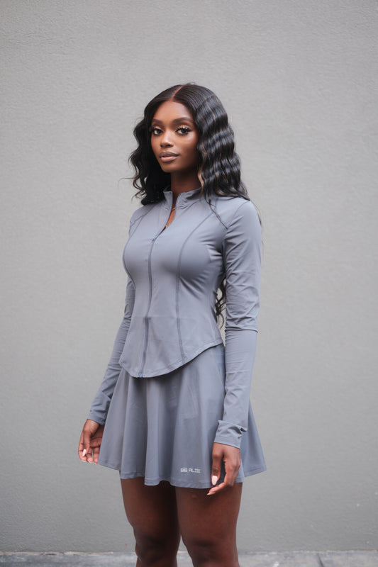 Brittany Gray Skirt Set